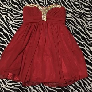 Red Sequin Formal Dress